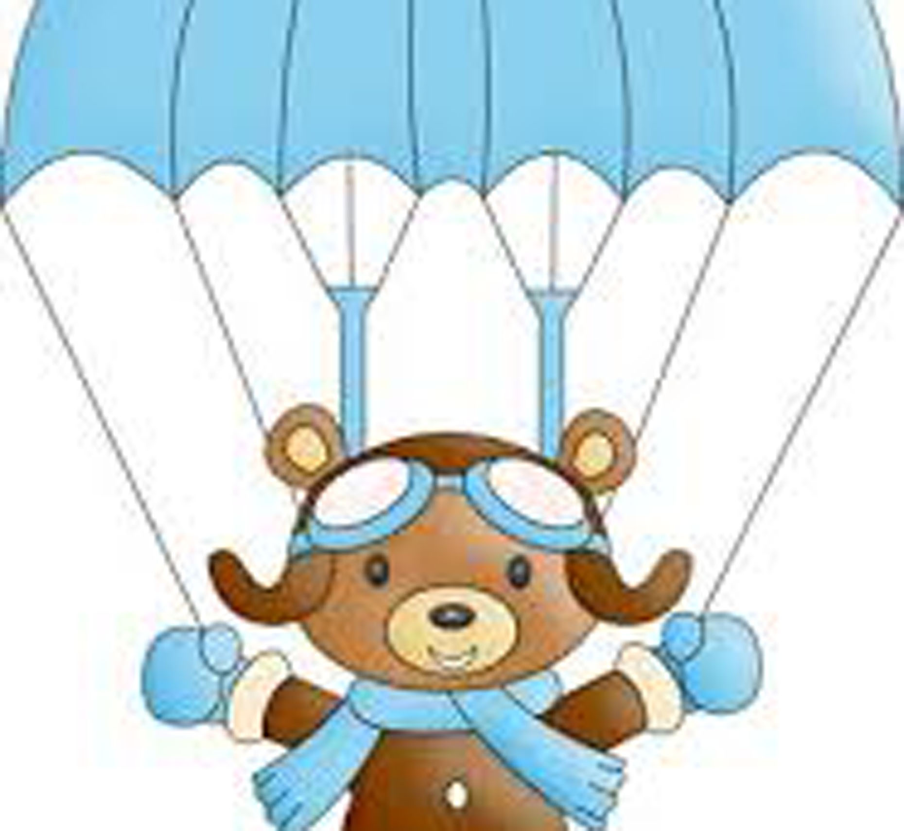 Cartoon Image of Teddy bear jumping